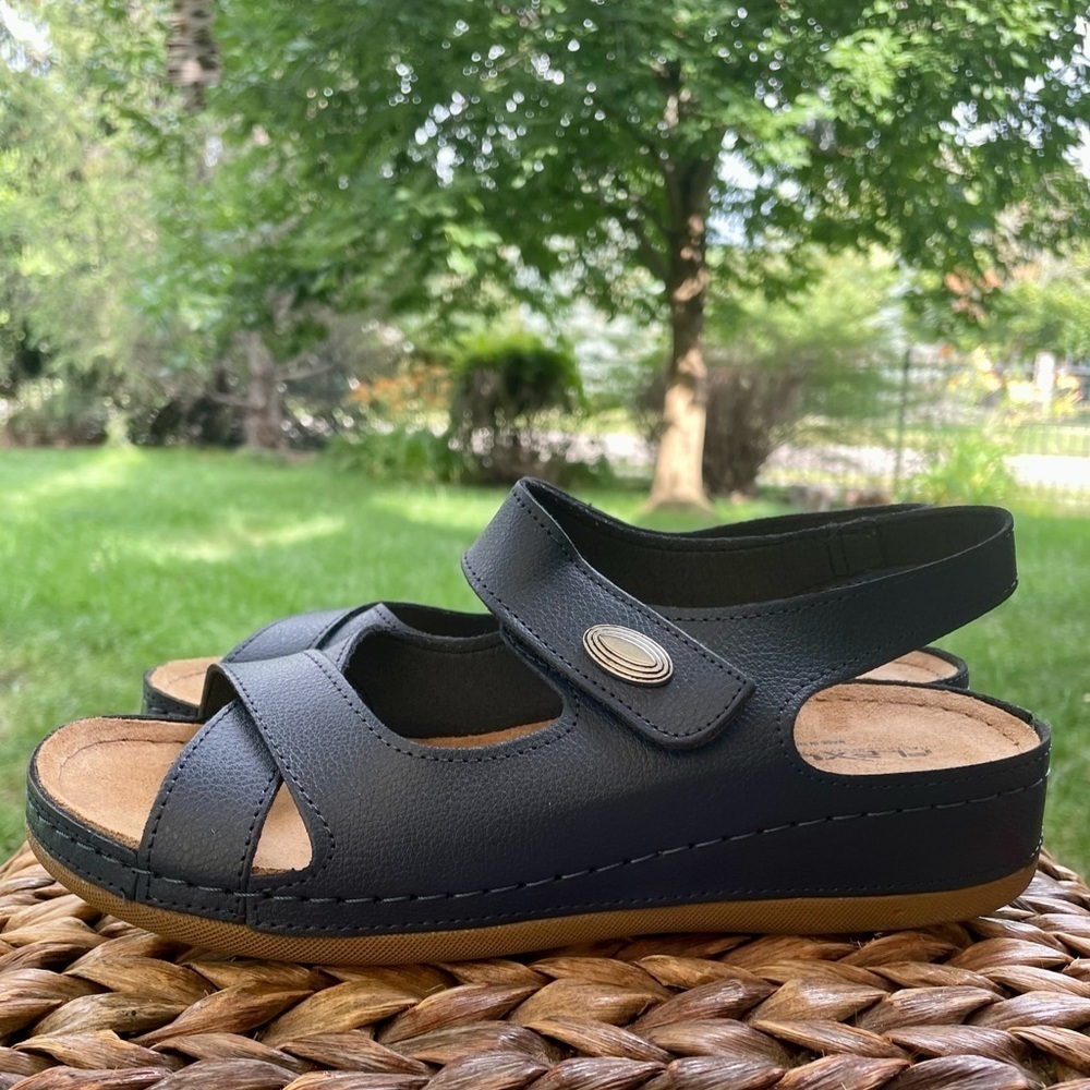 New Spring Step Flexus Navy Blue Hook & Loop Clos… - image 8